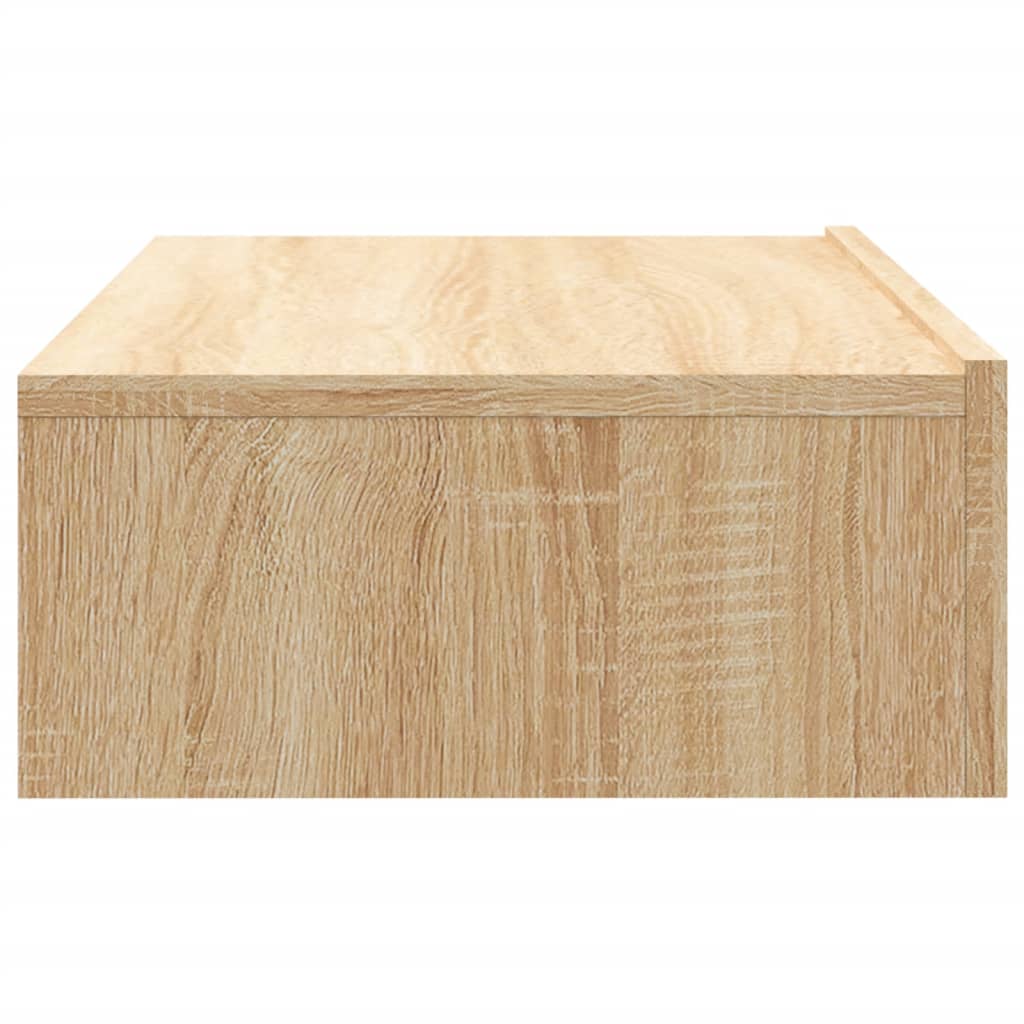 vidaXL TV-Schrank mit LED-Leuchten Sonoma-Eiche 60x35x15,5 cm
