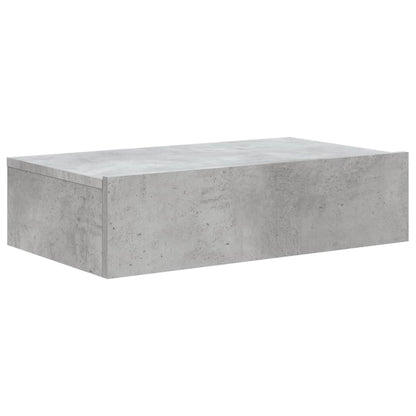 Meuble TV vidaXL avec lumières LED gris béton 60x35x15,5 cm