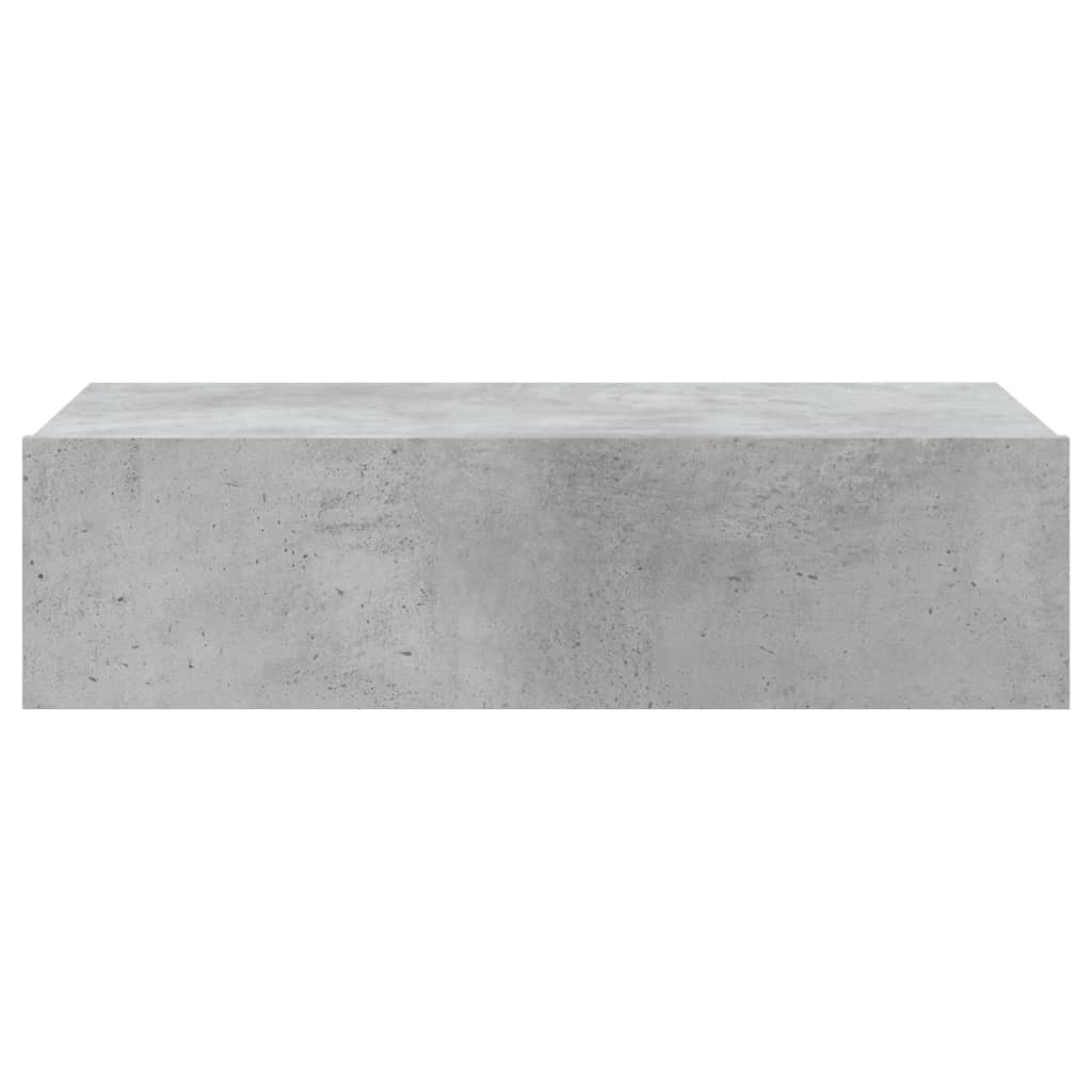 Meuble TV vidaXL avec lumières LED gris béton 60x35x15,5 cm