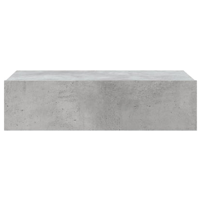Meuble TV vidaXL avec lumières LED gris béton 60x35x15,5 cm