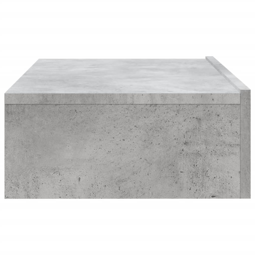 Meuble TV vidaXL avec lumières LED gris béton 60x35x15,5 cm