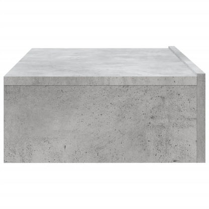 Meuble TV vidaXL avec lumières LED gris béton 60x35x15,5 cm