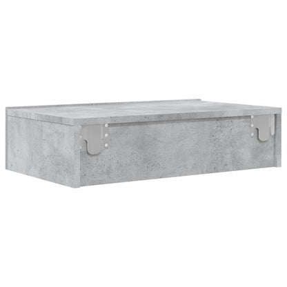 Meuble TV vidaXL avec lumières LED gris béton 60x35x15,5 cm