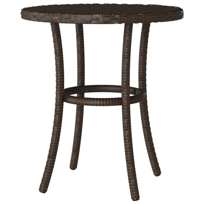 vidaXL 3-tlg. Bistro-Set mit Kissen Braun Poly Rattan