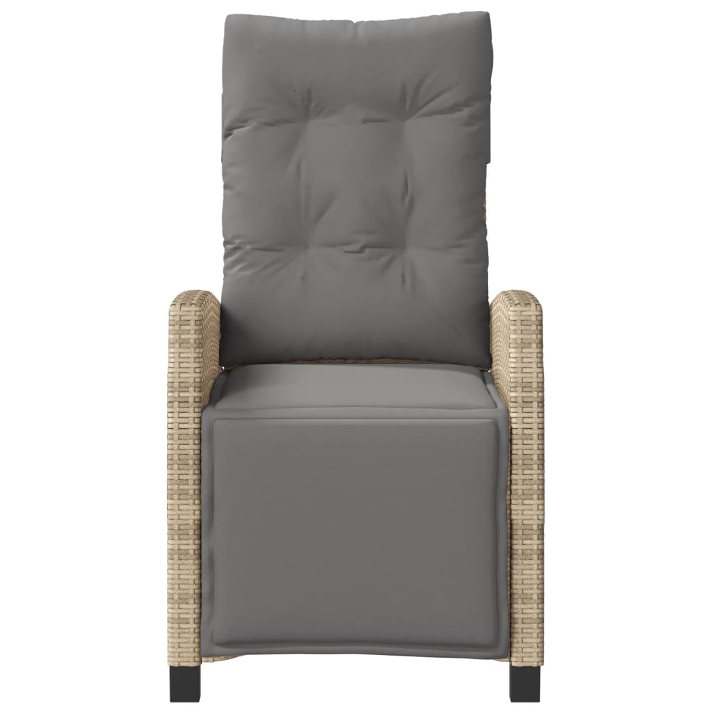 vidaXL 3-tlg. Bistro-Set mit Kissen Beigemischung Poly Rattan