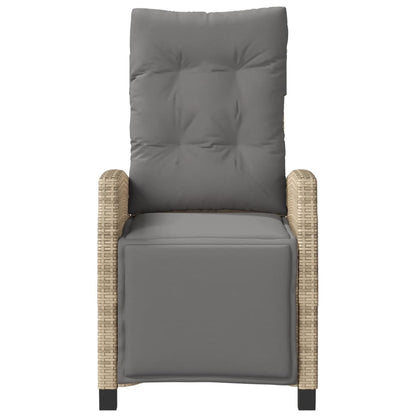 vidaXL 3-tlg. Bistro-Set mit Kissen Beigemischung Poly Rattan