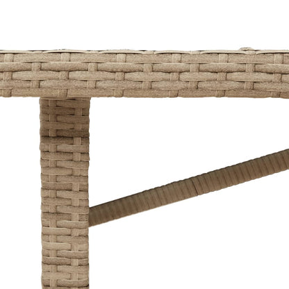 vidaXL Table de jardin avec plateau en bois d'acacia 190x80x74 cm en résine tressée