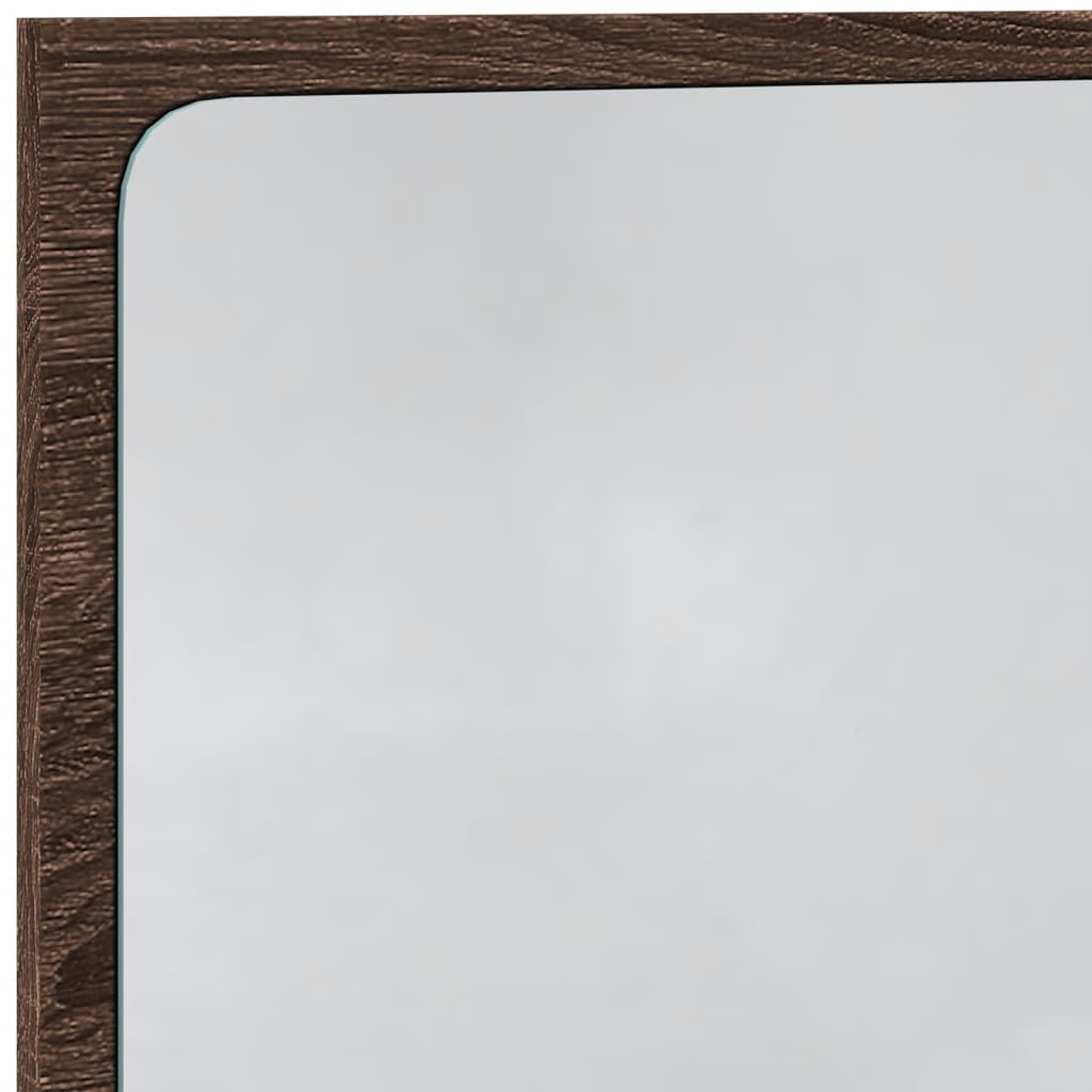 vidaXL LED-Badspiegel Braun Eichen-Optik 60x8,5x38 cm Holzwerkstoff