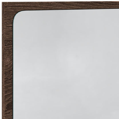 vidaXL LED-Badspiegel Braun Eichen-Optik 60x8,5x38 cm Holzwerkstoff