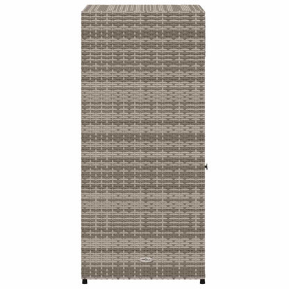 Gartenschrank Grau 55x55x111 cm Poly Rattan