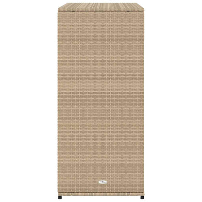 Gartenschrank Beige 105x55x113 cm Poly Rattan