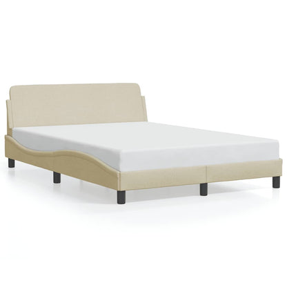 Bettgestell "Dover" Creme 120x200 cm Stoff