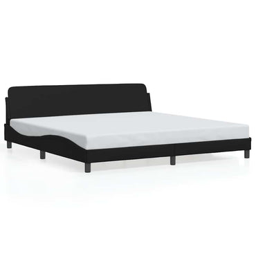vidaXL Bettgestell "Dover" Schwarz 193x203 cm Kunstleder