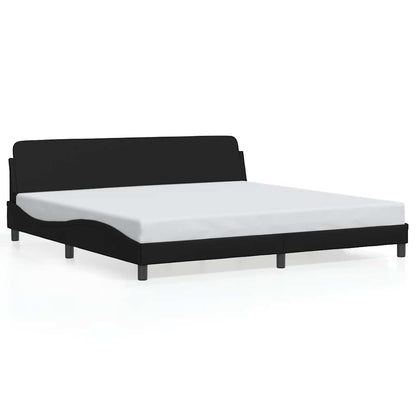 vidaXL Bettgestell "Dover" Schwarz 193x203 cm Kunstleder