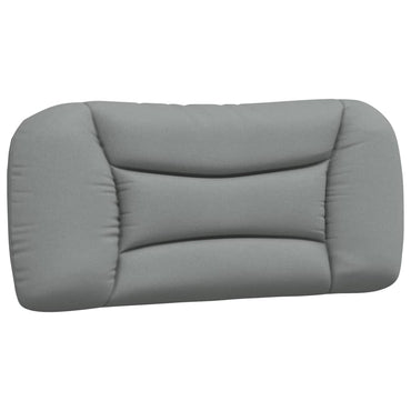vidaXL Kopfteil-Kissen "Hvar" Hellgrau 80 cm Stoff