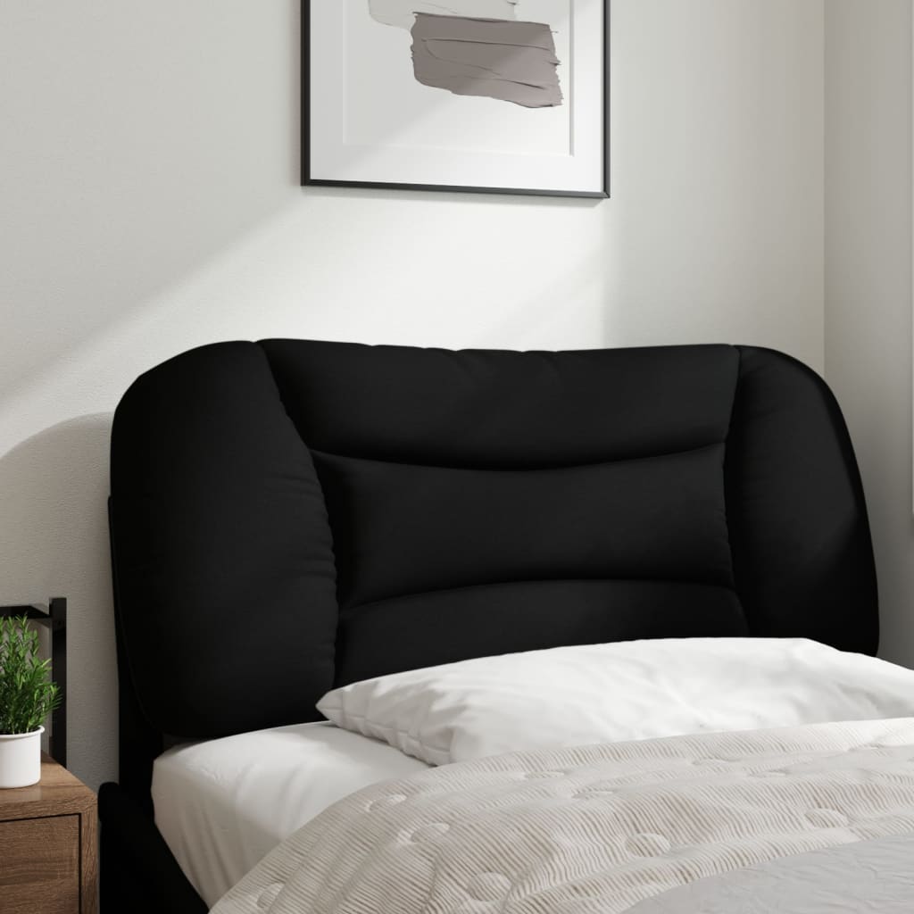 vidaXL Kopfteil-Kissen "Hvar" Schwarz 80 cm Stoff