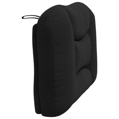 vidaXL Kopfteil-Kissen "Hvar" Schwarz 80 cm Stoff