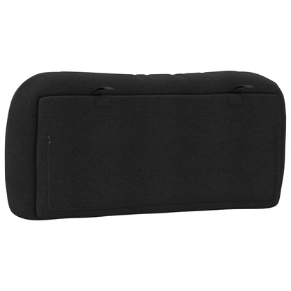 vidaXL Kopfteil-Kissen "Hvar" Schwarz 80 cm Stoff