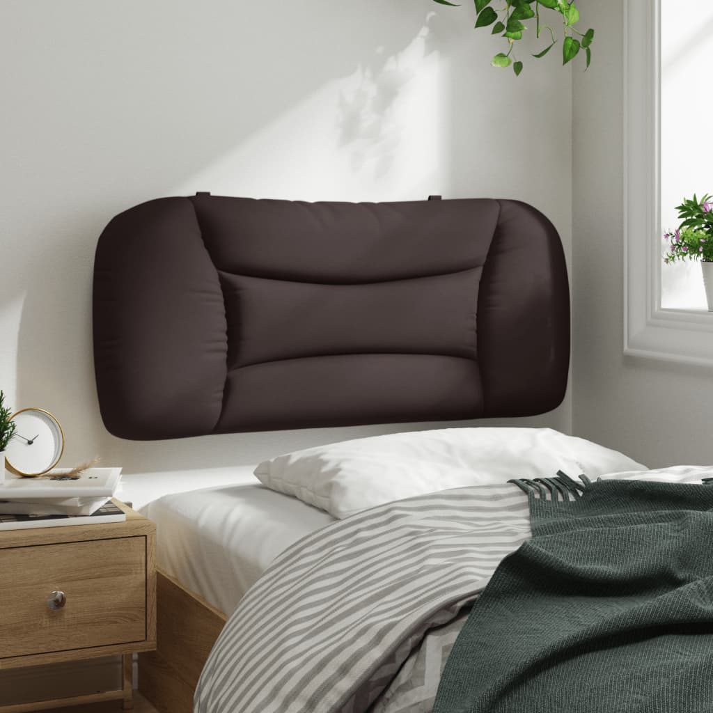 vidaXL Kopfteil-Kissen "Hvar" Dunkelbraun 80 cm Stoff