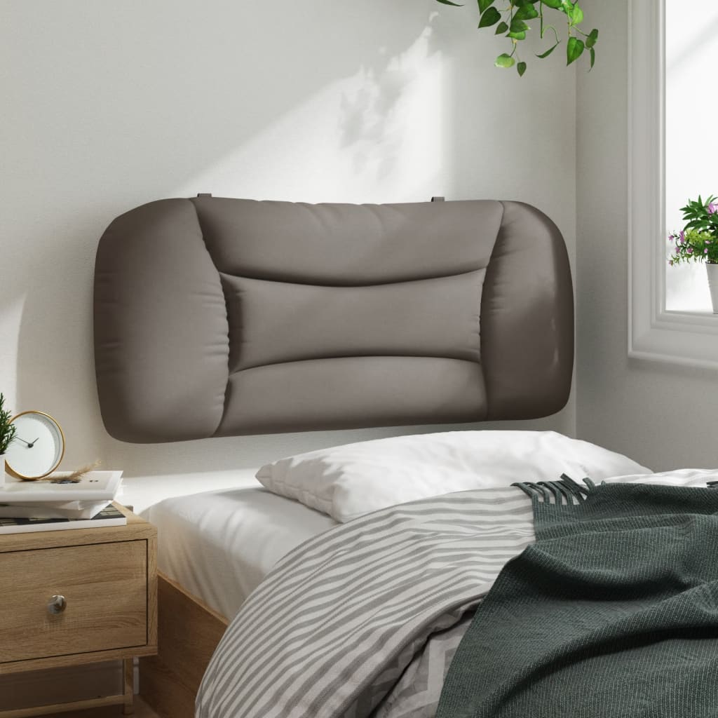 vidaXL Kopfteil-Kissen "Hvar" Taupe 80 cm Stoff