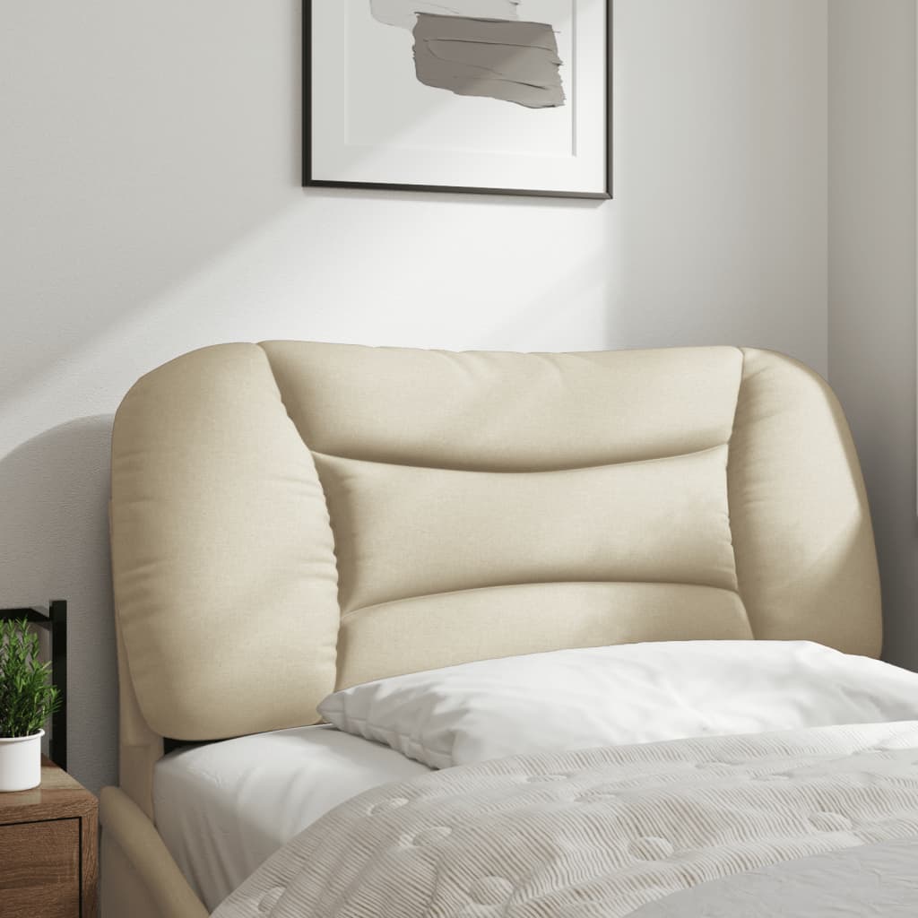 vidaXL Kopfteil-Kissen "Hvar" Creme 80 cm Stoff