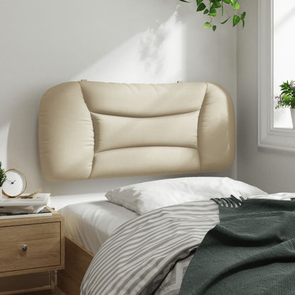 vidaXL Kopfteil-Kissen "Hvar" Creme 80 cm Stoff