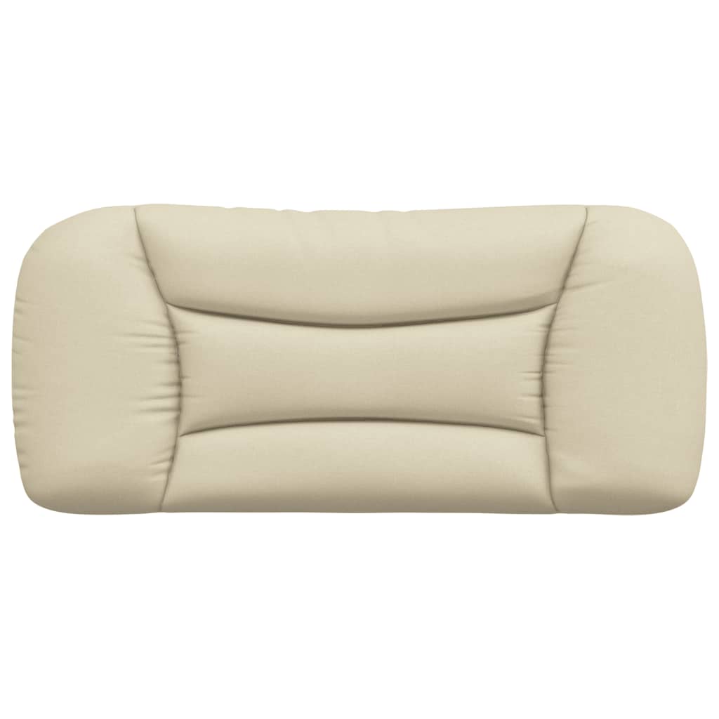 vidaXL Kopfteil-Kissen "Hvar" Creme 80 cm Stoff