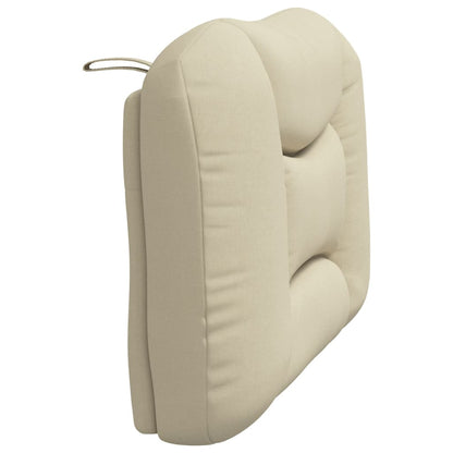 vidaXL Kopfteil-Kissen "Hvar" Creme 80 cm Stoff