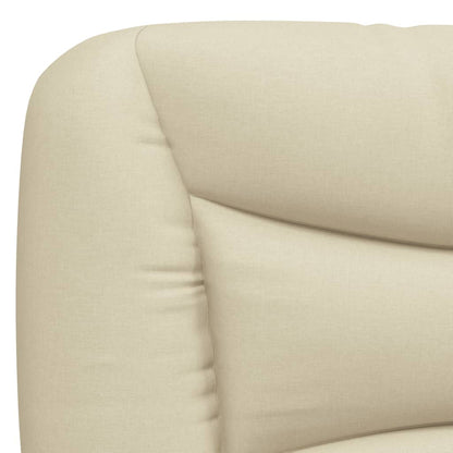 vidaXL Kopfteil-Kissen "Hvar" Creme 80 cm Stoff