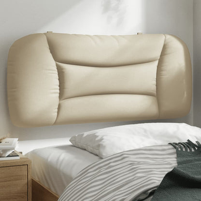 vidaXL Kopfteil-Kissen "Hvar" Creme 80 cm Stoff
