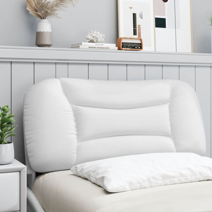 vidaXL Oreiller de tête de lit "Hvar" Blanc 80 cm Similicuir