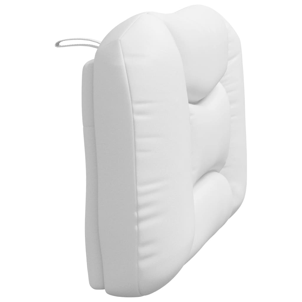 vidaXL Oreiller de tête de lit "Hvar" Blanc 80 cm Similicuir
