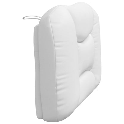 vidaXL Oreiller de tête de lit "Hvar" Blanc 80 cm Similicuir