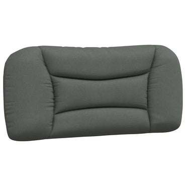 vidaXL Kopfteil-Kissen "Hvar" Dunkelgrau 90 cm Stoff