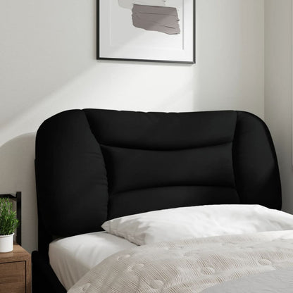 vidaXL Kopfteil-Kissen "Hvar" Schwarz 90 cm Stoff