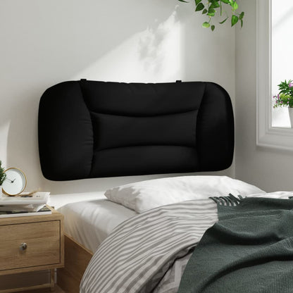 vidaXL Kopfteil-Kissen "Hvar" Schwarz 90 cm Stoff