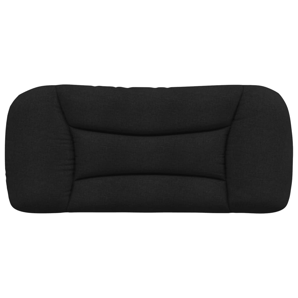 vidaXL Kopfteil-Kissen "Hvar" Schwarz 90 cm Stoff