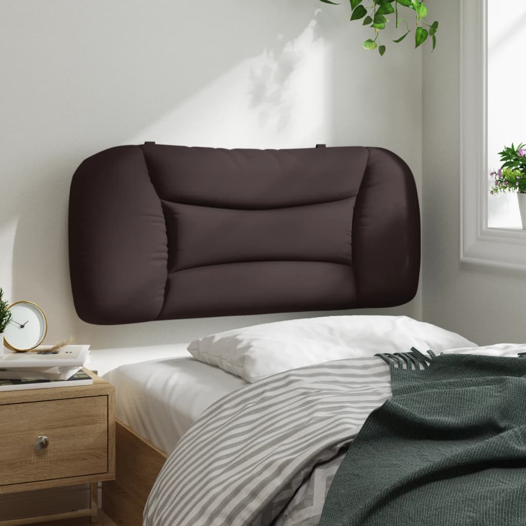 vidaXL Kopfteil-Kissen "Hvar" Dunkelbraun 90 cm Stoff