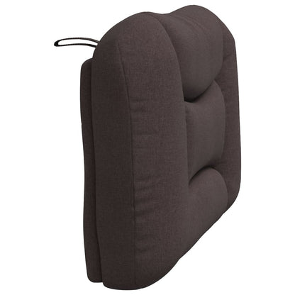 vidaXL Kopfteil-Kissen "Hvar" Dunkelbraun 90 cm Stoff