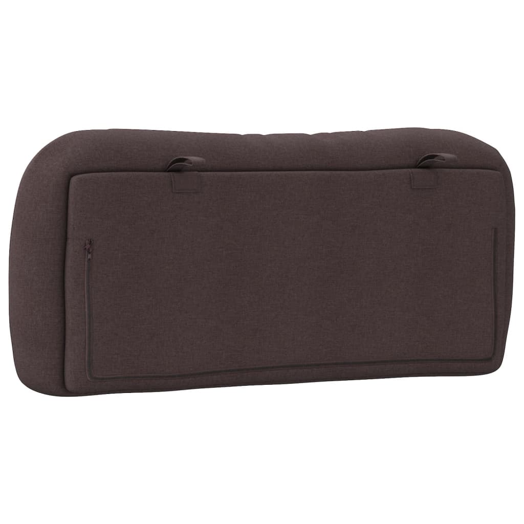 vidaXL Kopfteil-Kissen "Hvar" Dunkelbraun 90 cm Stoff