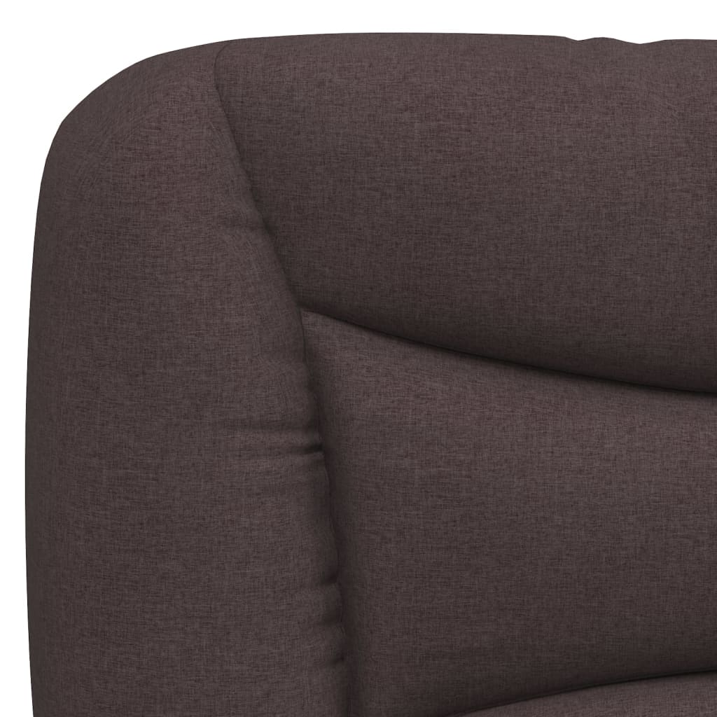 vidaXL Kopfteil-Kissen "Hvar" Dunkelbraun 90 cm Stoff
