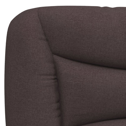 vidaXL Kopfteil-Kissen "Hvar" Dunkelbraun 90 cm Stoff