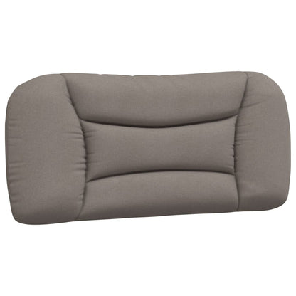 vidaXL Oreiller de tête de lit "Hvar" Taupe 90 cm Tissu