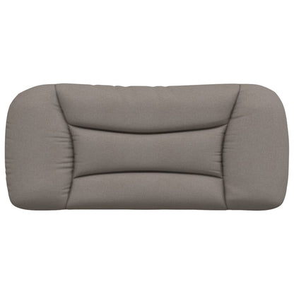 vidaXL Oreiller de tête de lit "Hvar" Taupe 90 cm Tissu