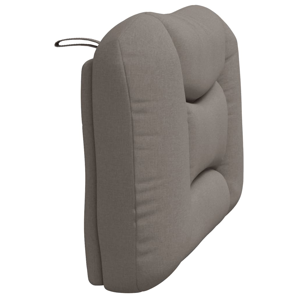vidaXL Oreiller de tête de lit "Hvar" Taupe 90 cm Tissu