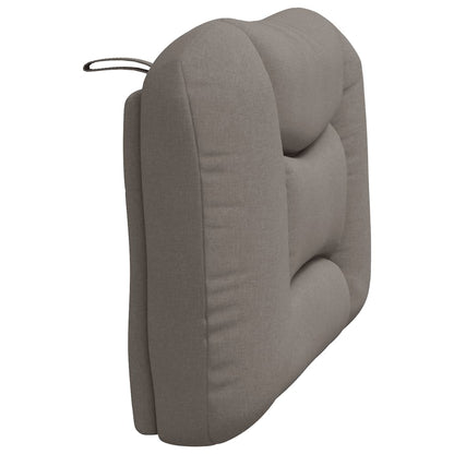 vidaXL Oreiller de tête de lit "Hvar" Taupe 90 cm Tissu