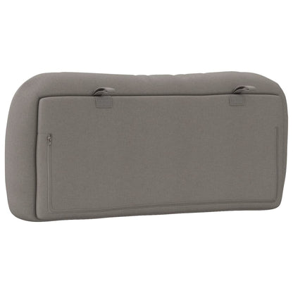 vidaXL Oreiller de tête de lit "Hvar" Taupe 90 cm Tissu