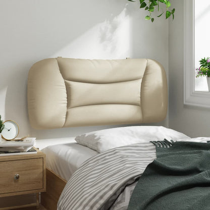vidaXL Kopfteil-Kissen "Hvar" Creme 90 cm Stoff