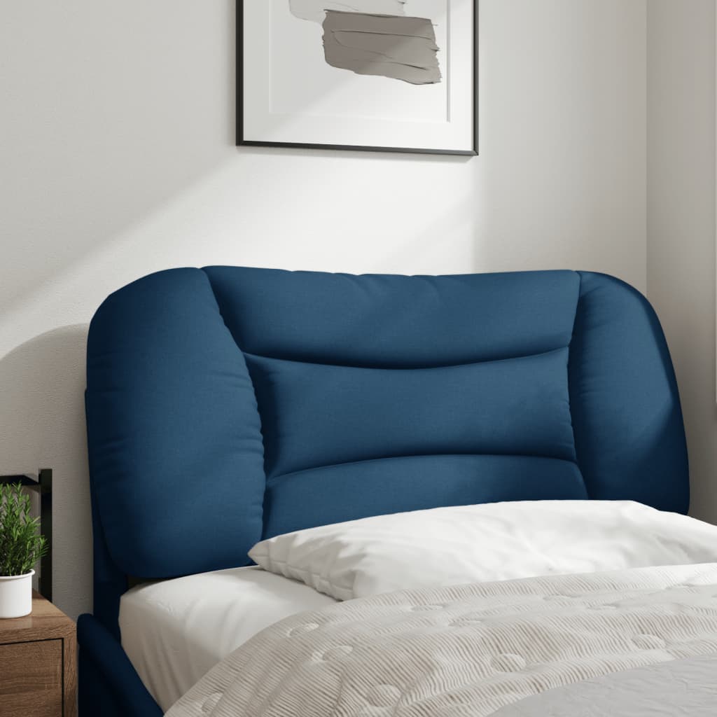 vidaXL Kopfteil-Kissen "Hvar" Blau 90 cm Stoff