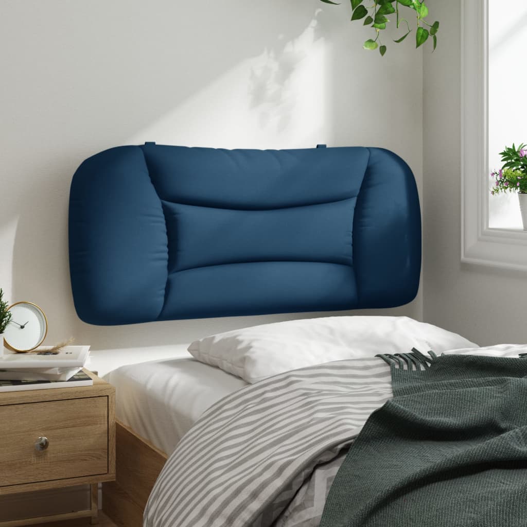 vidaXL Kopfteil-Kissen "Hvar" Blau 90 cm Stoff